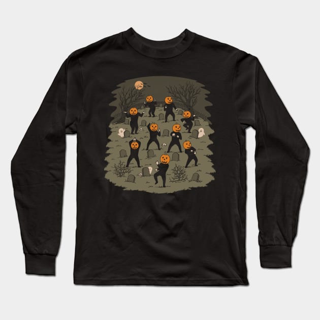 Graveyard Dance Long Sleeve T-Shirt by pigboom